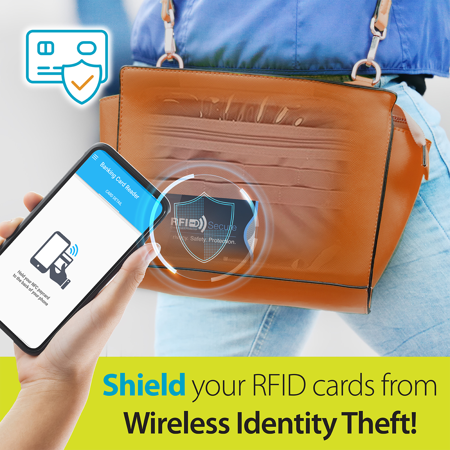 GreatShield Set of 15 RFID Blocking Identity Protection Sleeve - GreatShield
